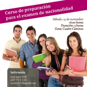 Supera con éxito el examen de nacionalidad necesario para la obtención de la nacionalidad española, realizando este curso de preparación para la prueba CCSE