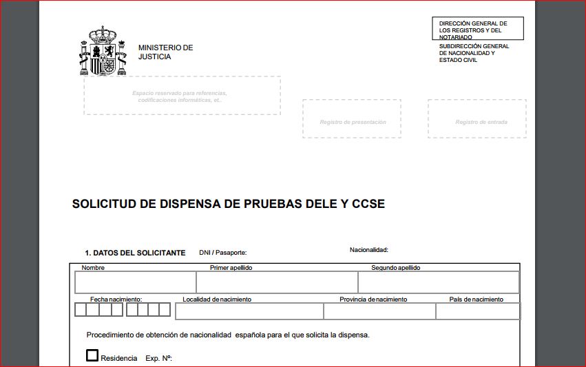 cita previa para examen de nacionalidad espanola