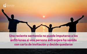 carta de invitación, extranjeros
