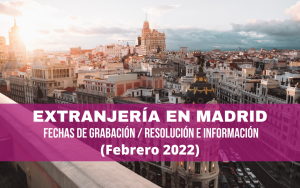 extranjería madrid
