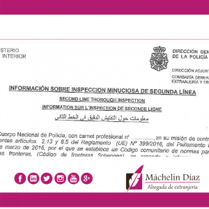 inspección minuciosa de segunda línea, Nacionalidad, Residencia, Inmigrantes, Inmigración, España, Máchelin Díaz, Consulta Online Gratis, Estancia, Trámite, Expediente, Nacionalidad Española, Abogado s, Extranjería, NIE, TIE, Examen DELE, Examen CCSE, Reagrupación Familiar, Renovación, Trámites de Extranjería, Inmigración Irregular, Arraigo Familiar, Arraigo Social, Arraigo Laboral, Tarjeta de Familiar Comunitario, Nacionalidad por residencia, Ley de nietos, Asilo. inspección minuciosa de segunda linea