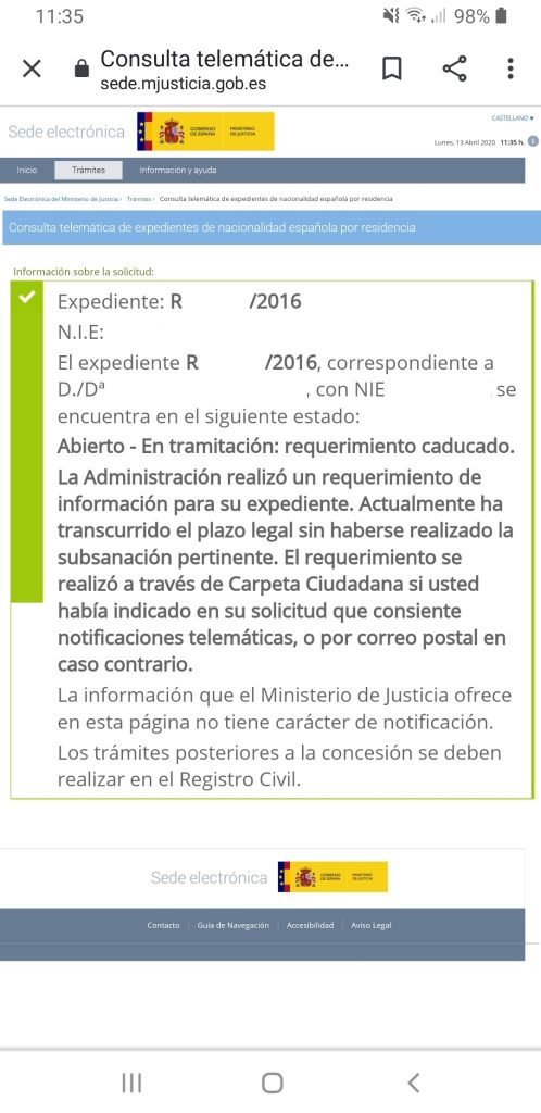 ¿Cómo va lo mío? El significado de los estados del expediente de nacionalidad española