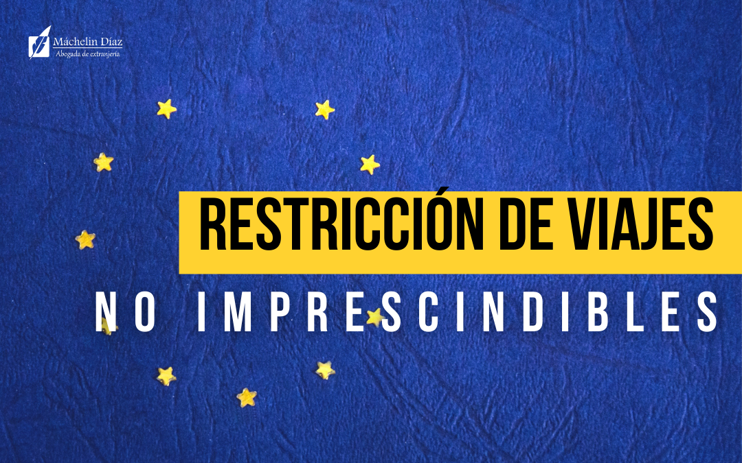 restricción de viajes a ue