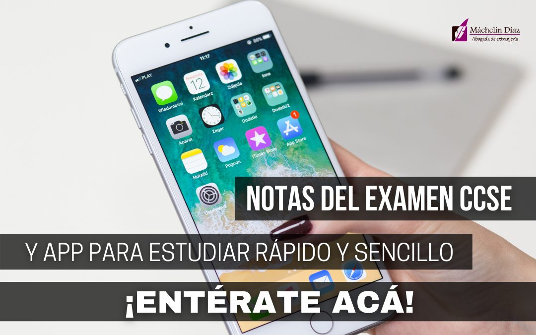 notas examen ccse