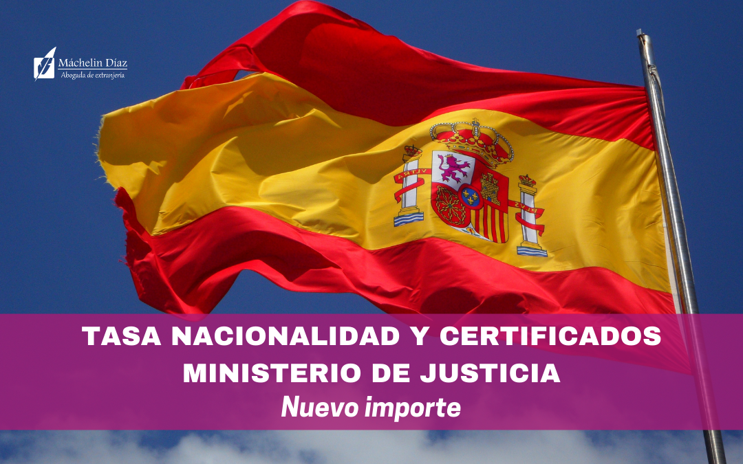 tasa nacionalidad española, blog de extranjería, máchelin díaz, ministerio de justicia