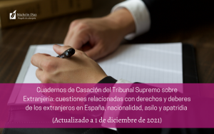 cuadernos de casación, tribunal supremo, extranjería, blog de extranjería