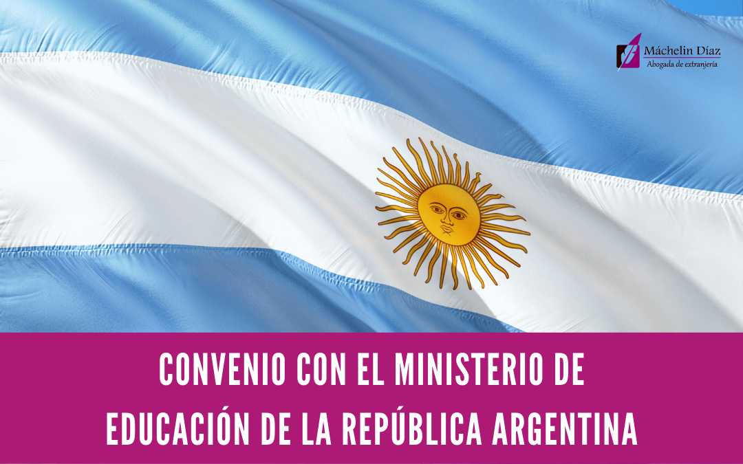 Convenio con el Ministerio de Educación de la República Argentina
