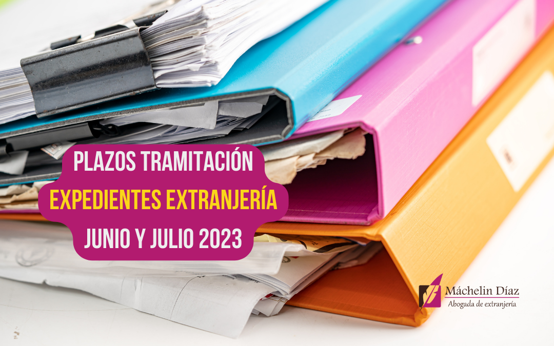 plazos de tramitación de expedientes de extranjería, extranjería en españa, expedientes de extranjería, máchelin díaz, blog de extranjería