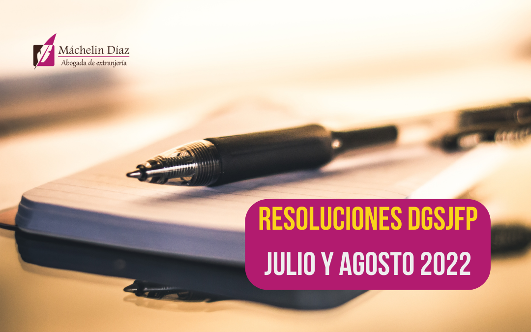 Resoluciones DGSJFP, ministerio de justicia, inscripción de nacimiento, nacionalidad española, máchelin díaz, blog de extranjería
